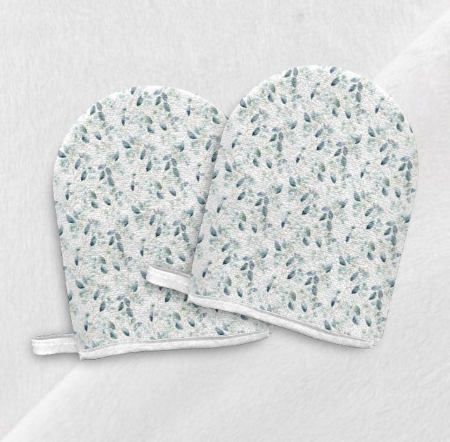 Panneau gant de toilette eucalyptus (lot de 4 faces)