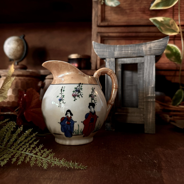 Bougie Thé Pêche - Pot à lait porcelaine japonaise