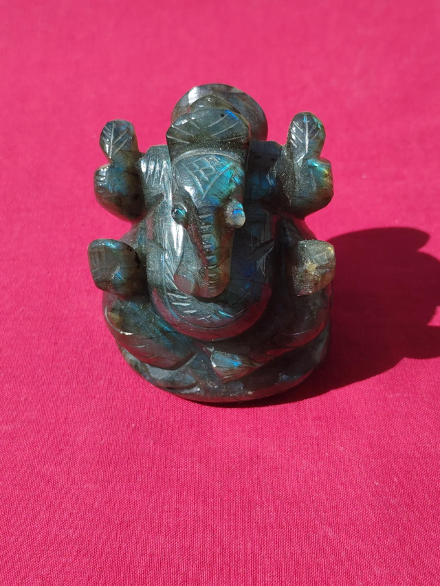 Ganesh labradorite fait main 8cm