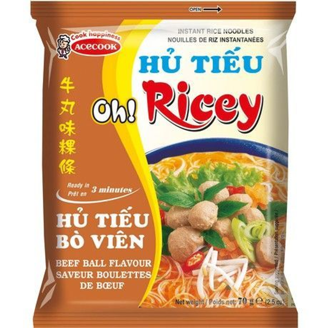 Acecook OH RICEY Instant Rice Vermicelli (Hủ tiếu ăn liền)