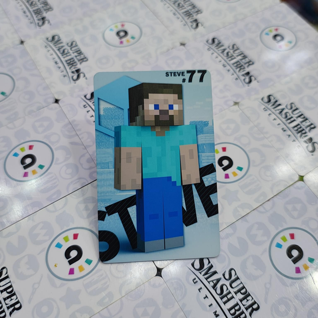 Tarjeta Amiibo Steve 77 / Smash Bros