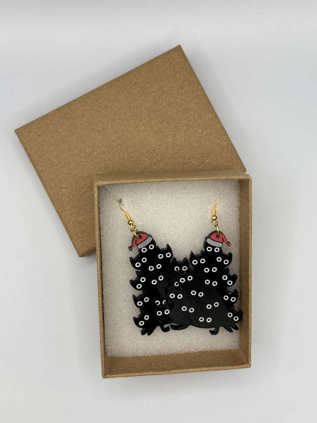 Boucles d’Oreilles « Chats de Noël »
