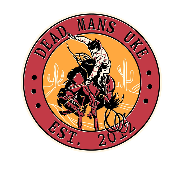 DMU Red Cowboy Sticker