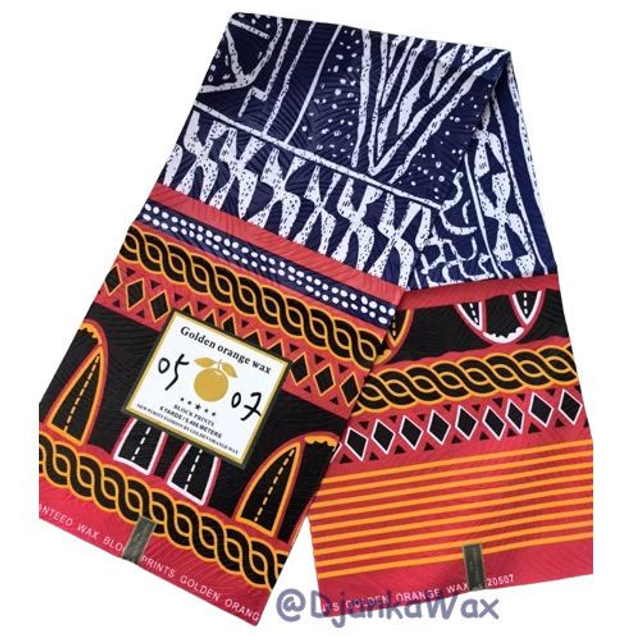 Coupon Tissu pagne wax africain Ndop Toghu Cameroun 