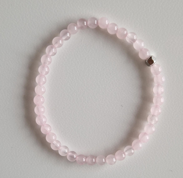 Bracelet QUARTZ ROSE 4mm