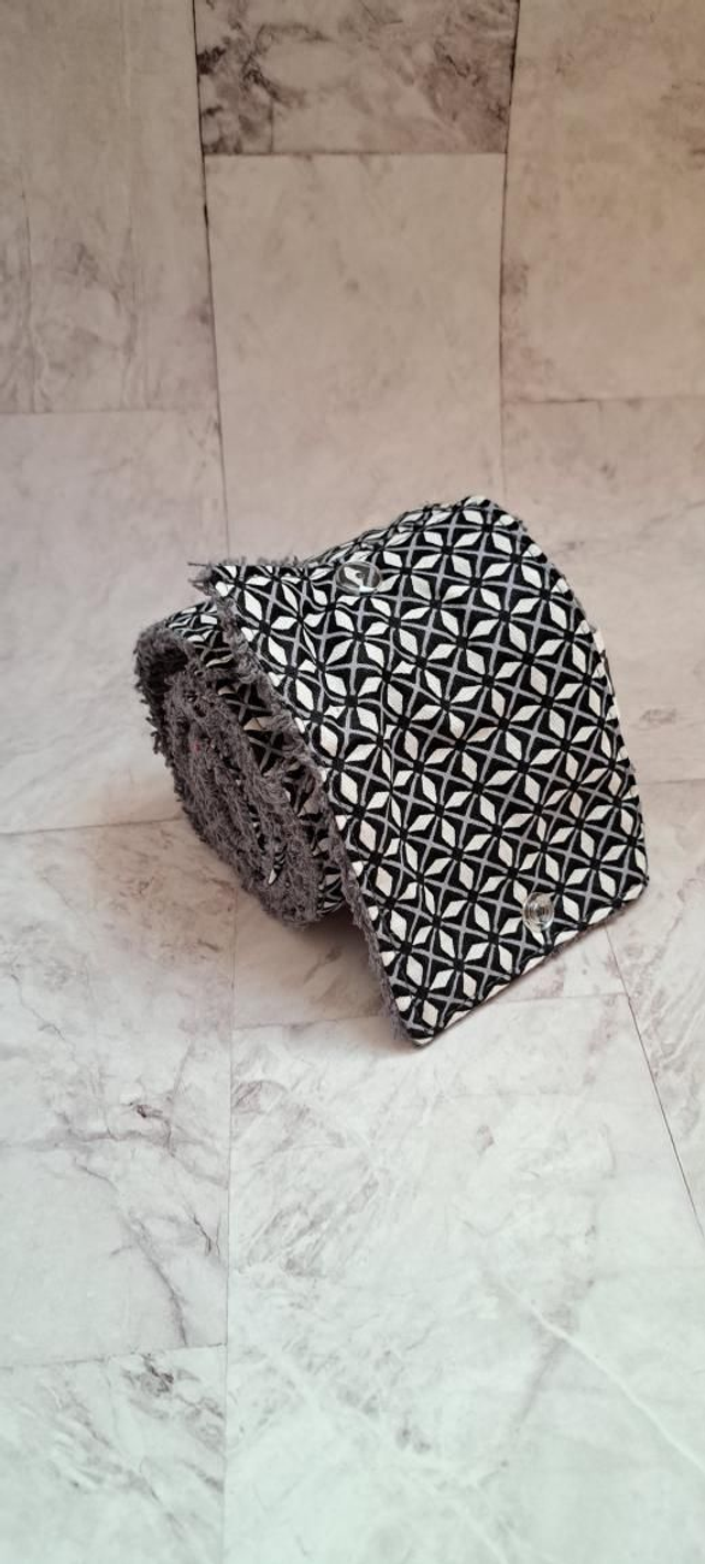 Papier toilette lavable 10 feuilles avec pressions faïence