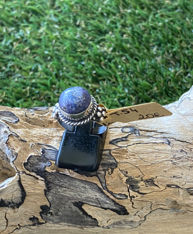Bague Argent 925, Lapis Lazuli T.54