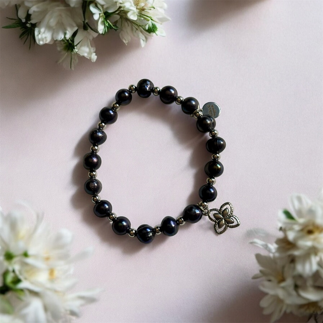 Bransoletka Czarna perła 