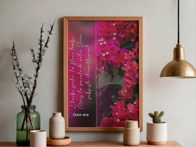 Ésaïe 40:8 - Fleurs fuchsia