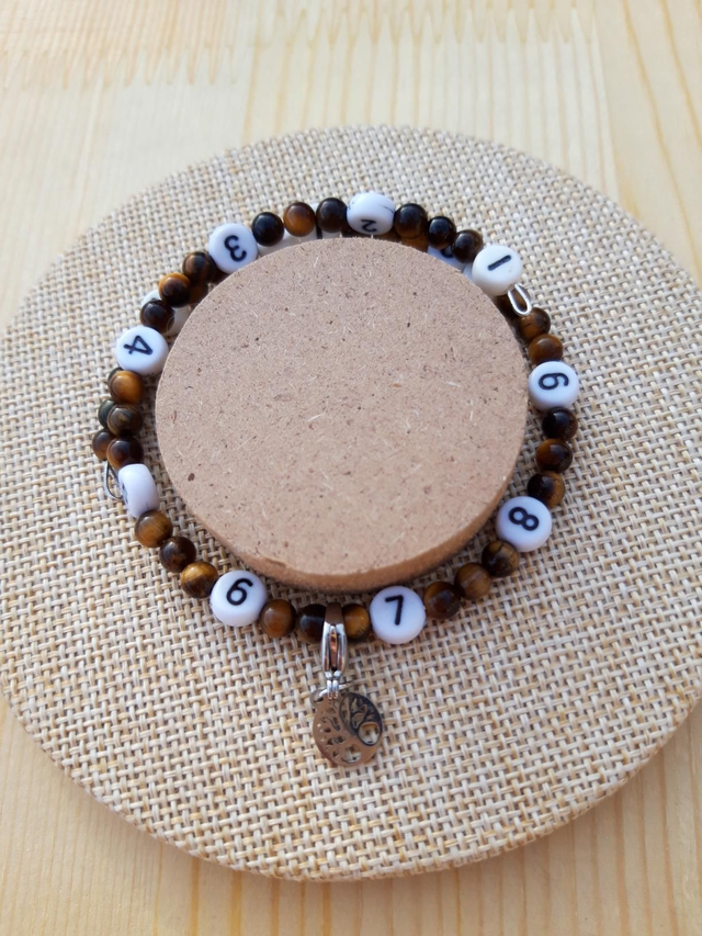 Bracelet d ' allaitement en pierres semi précieuses 