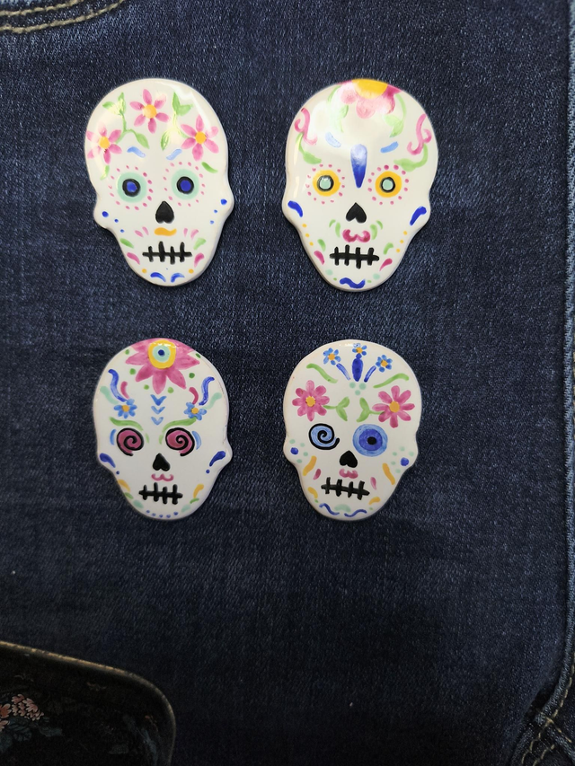Broche calaveras 
