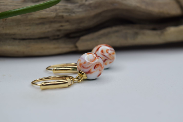 DORMEUSES OEIL DE GNOME MONTURE OR