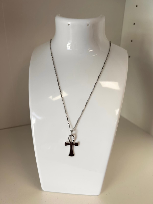 Collana croce Ankh,argento 925