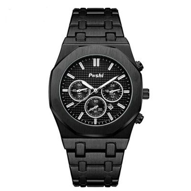 Montre à quartz octogonale pour homme