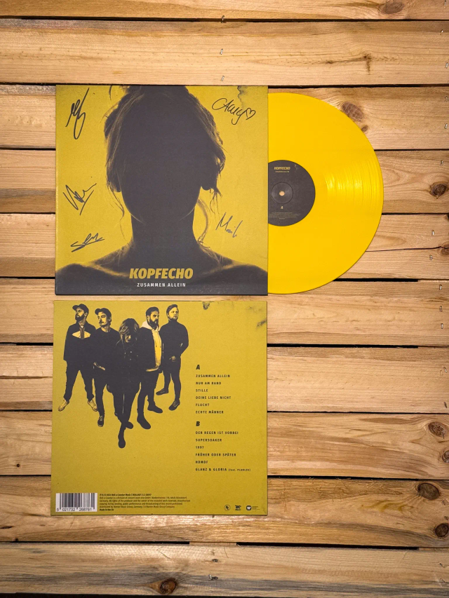 ALBUM "ZUSAMMEN ALLEIN" - LIMITED VINYL (GELB) + SIGNIERT!