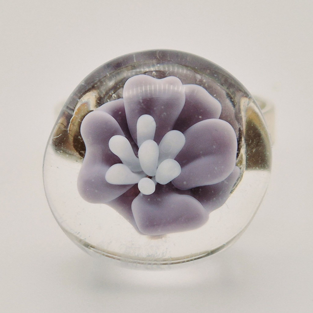 Bague Flora violette