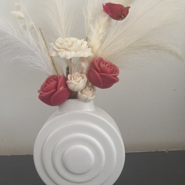 Bouquet de fondants parfumés avec vase inclus 