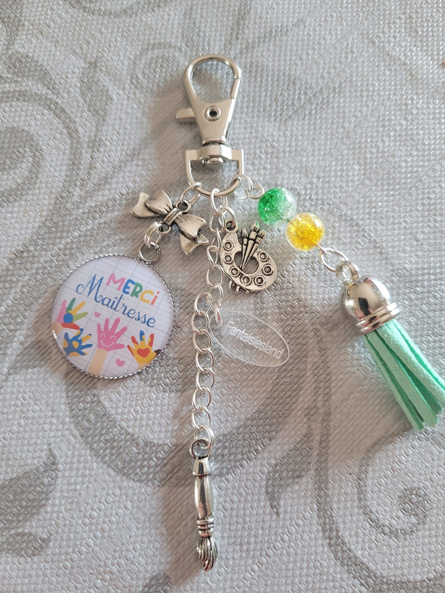 Bijou de sac Merci Maîtresse - modèle pour maternelle - Paint