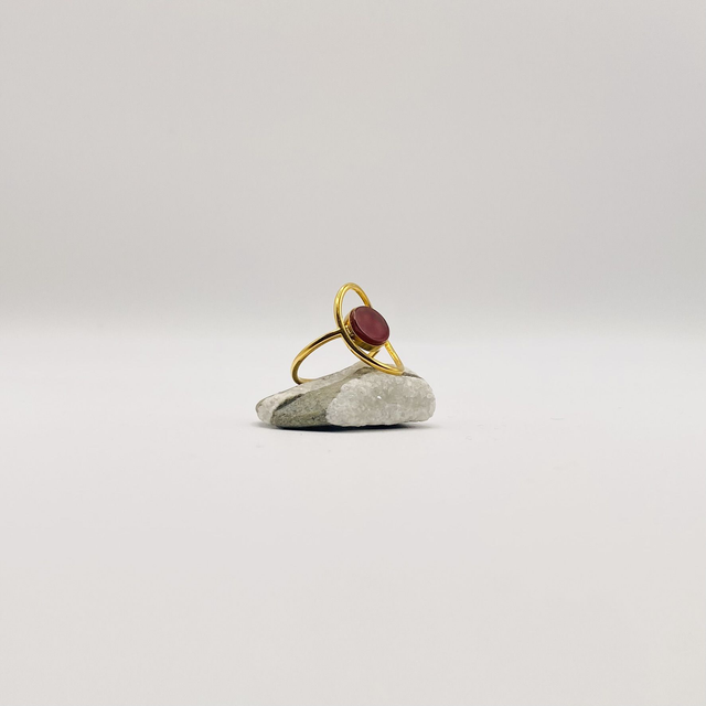Bague Pia - agate rouge