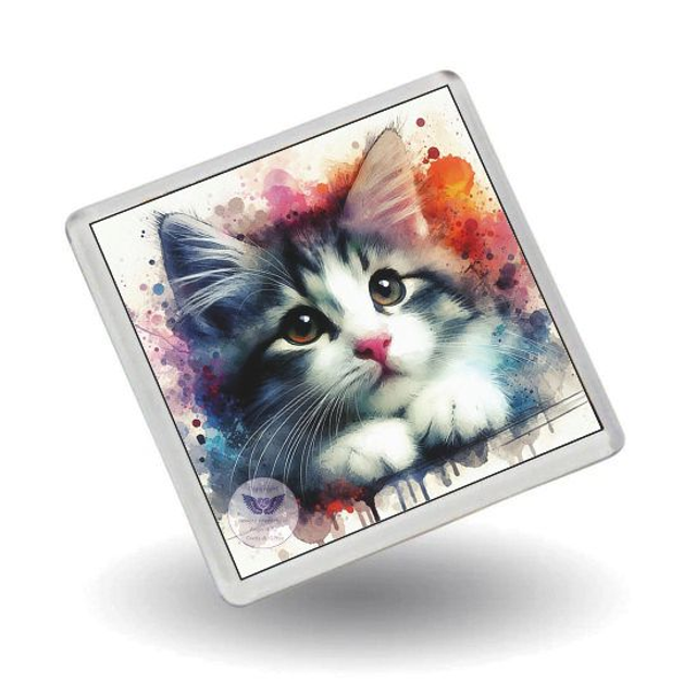 Artistic cat print Fridge Magnet (C23)