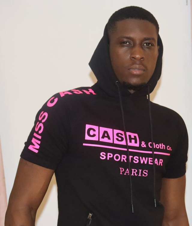 Short Sleeve SIGNATURE HOODIE (2 Patch) | PINK MISS CA$H SIGNATURE