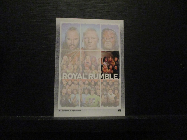 Royal Rumble Slam Attax Live Original Trading Card #376
