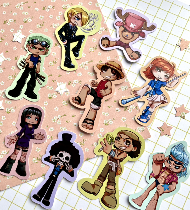 Straw Hats Sticker