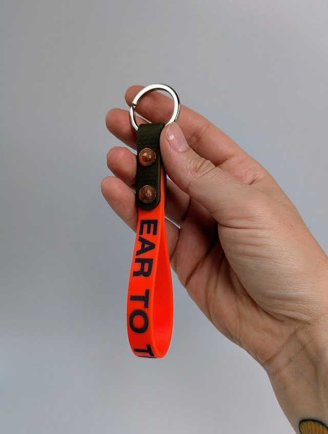 NO WASTE KEYRING
