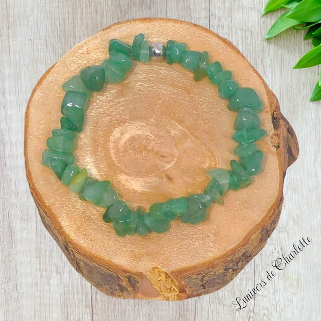 Bracelet "Aventurine verte" - Baroque - BR-220