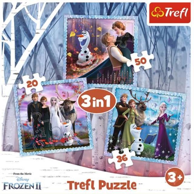 FROZEN 3 IN 1 PUZZLE