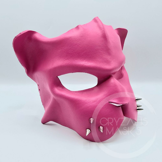 Pink Leather Panther mask