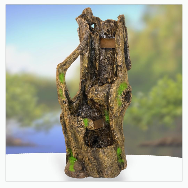 "Écorce de forêt" - Fontaine en résine 101 cm