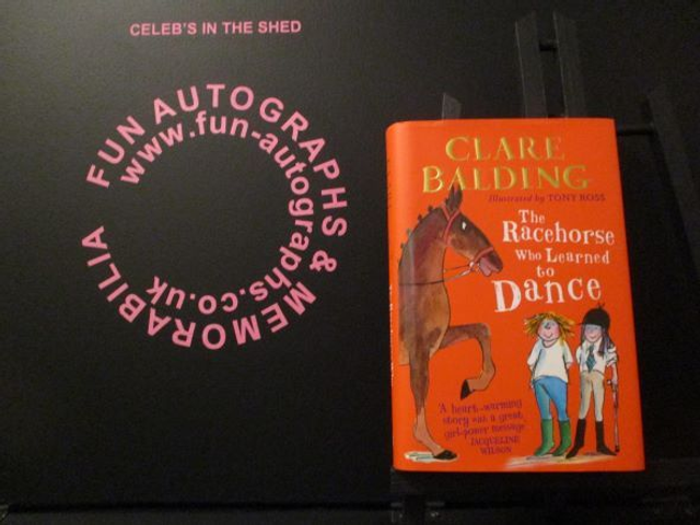 Clare Balding 'The Racehorse Who Learned To Dance' Authentic Autographed Hardback Book