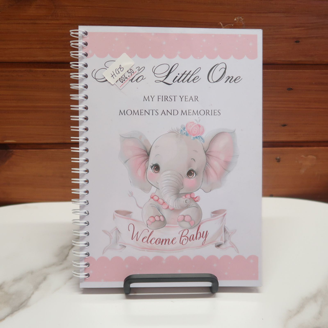 A5 Pink Baby Milestone Journal
