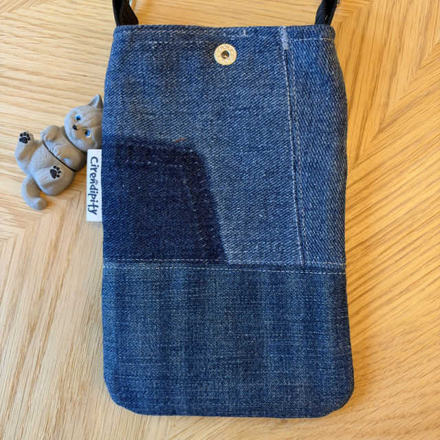 Smudge cat phone pouch
