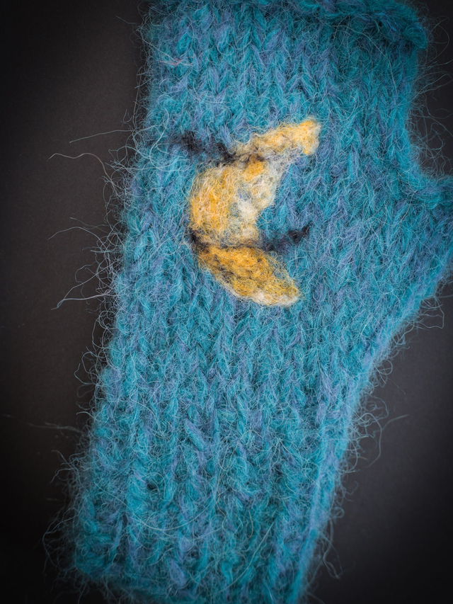 Mitaines Tatouées - La lune et le loup