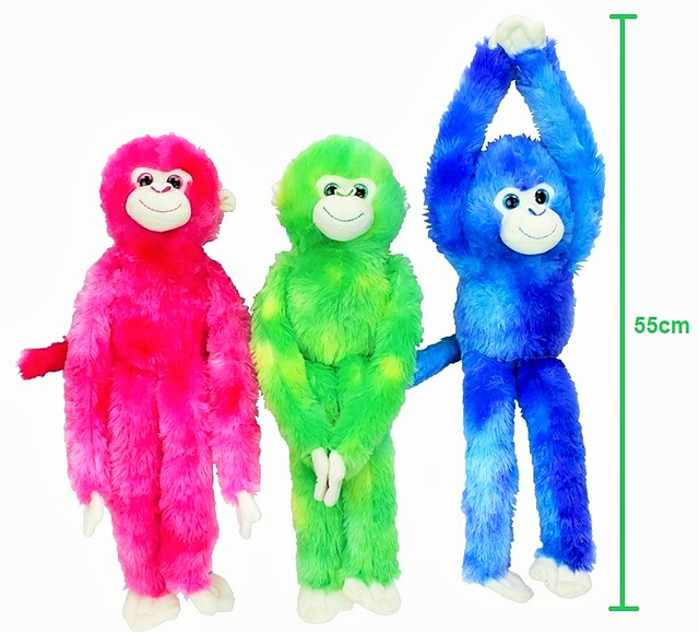 Singe en Peluche 55 CM Doux &amp; Mignonne Jouet Peluche Cadeau