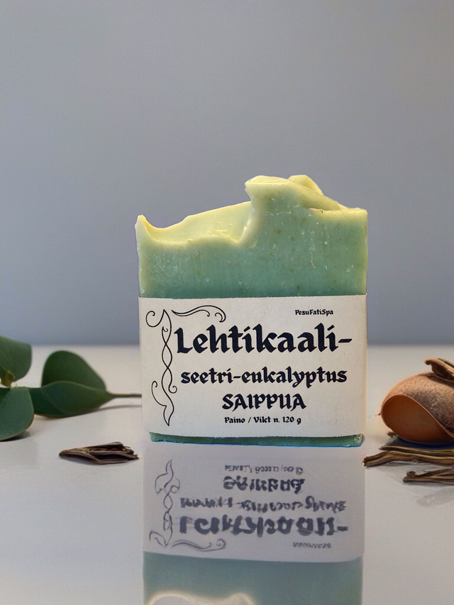 Lehtikaali-seetri-eukalyptussaippua