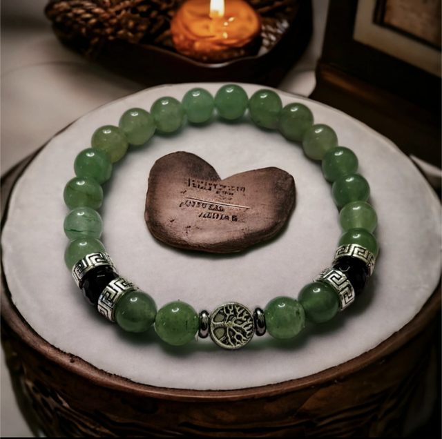 Chakra Cœur / Bracelet Aventurine Verte - 8 mm