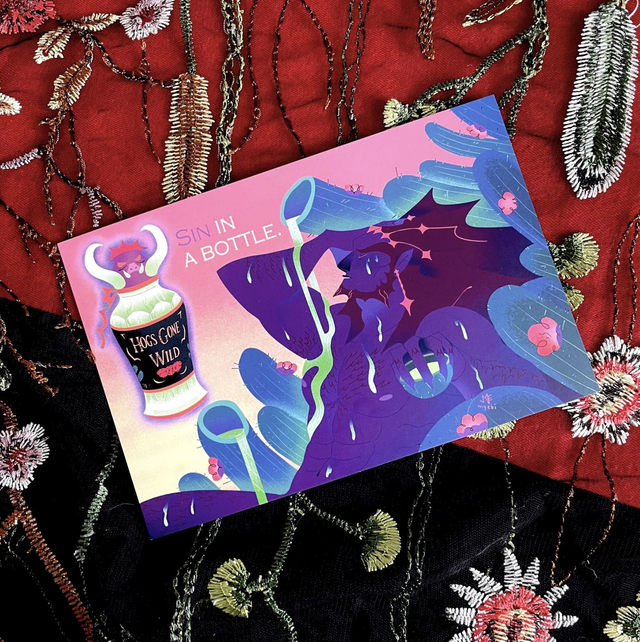 "Sin In A Bottle" Ganondorf Postcard