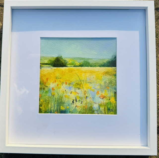 Original Painting- Small Landscape- ‘Buttercup Bliss’