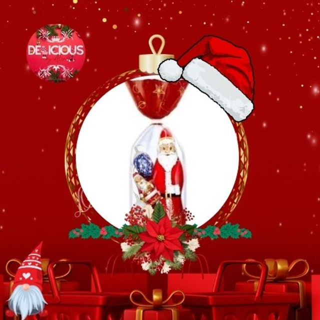 Sachet de Noël de 150g contenant des chocolats - à l'unité / Par 5