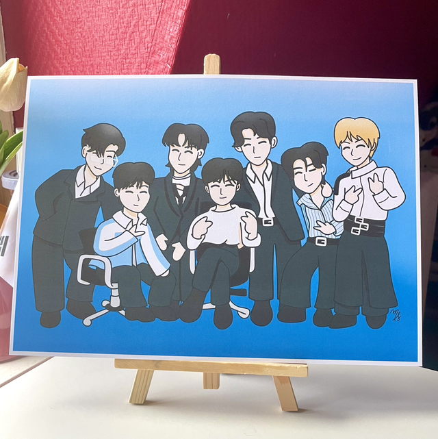 Fanart Enhypen format A4 