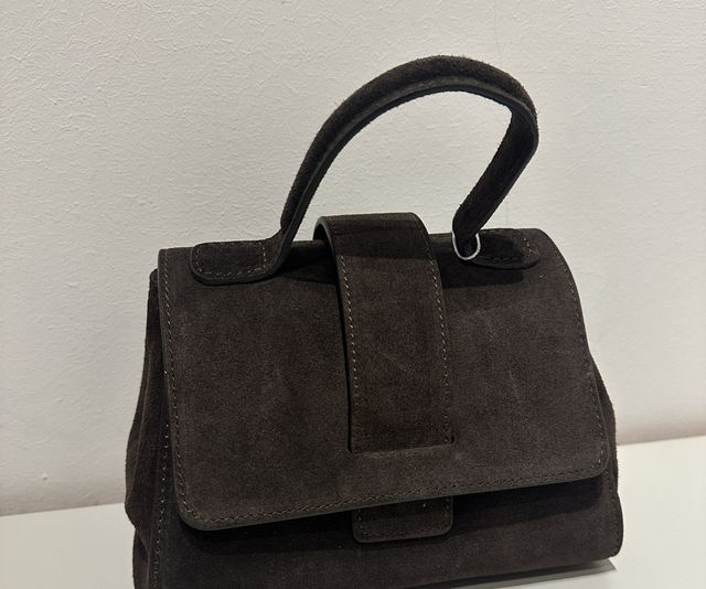 Veloursledertasche