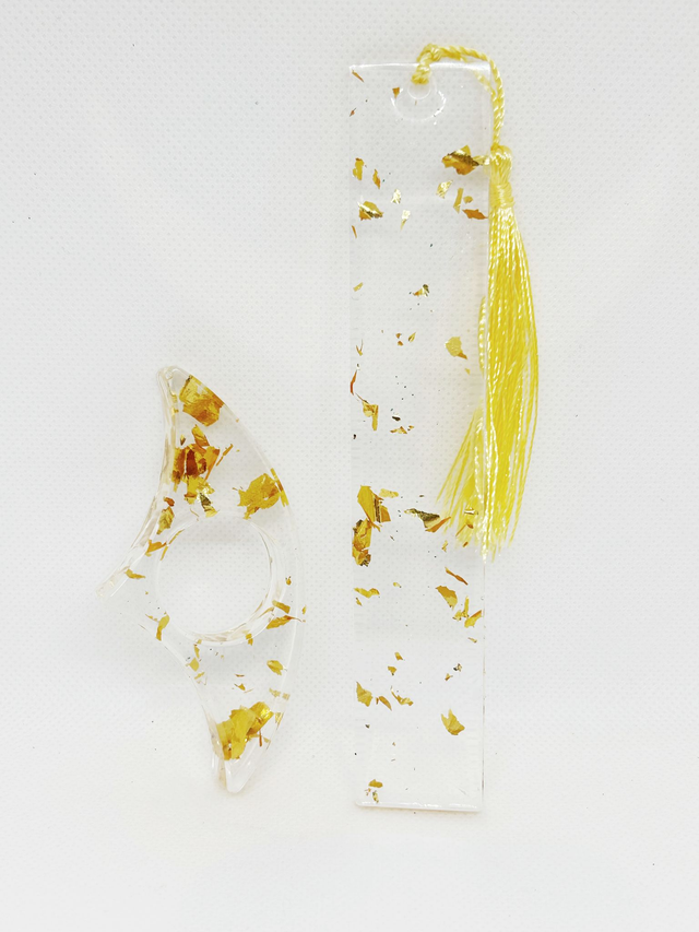 Ensemble marque-page + bague de lecture (trou moyen)