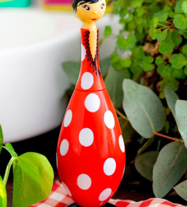 Distributeur de savon liquide - Shampoo rouge