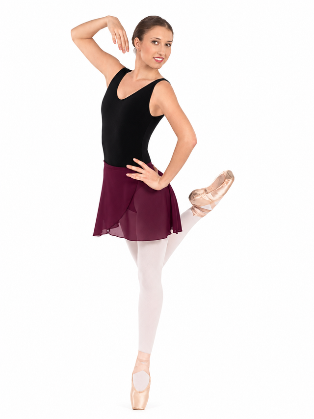 Burgundy ballet skirt