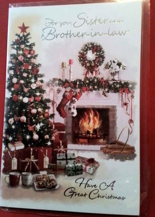 Sister ans Brother in Law Christmas Card 