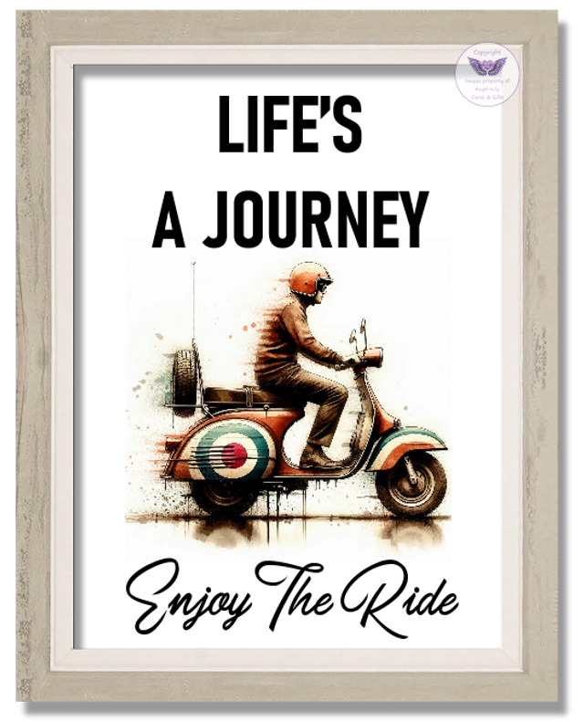 Scooter Weekender Framed Print - FR11