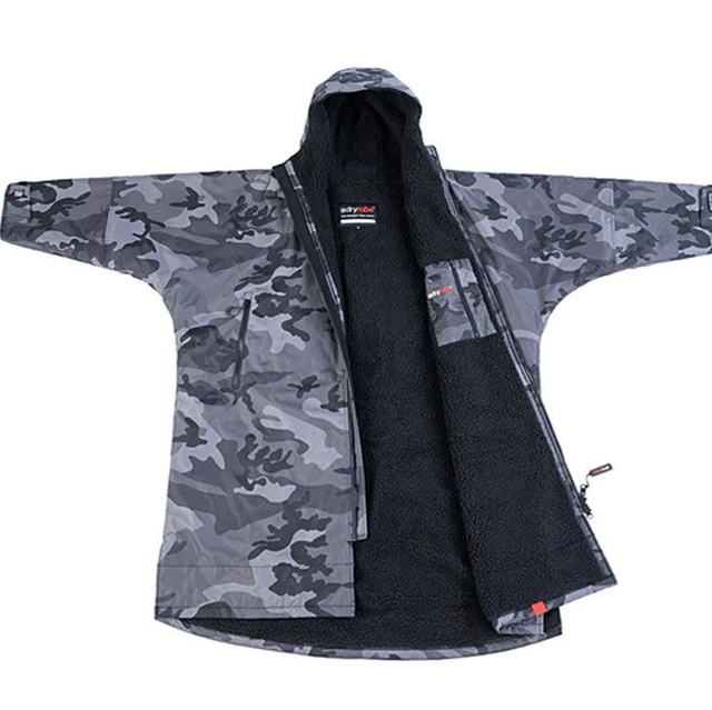 Dryrobe Black Camo Black- Long Sleeve Changing Robe